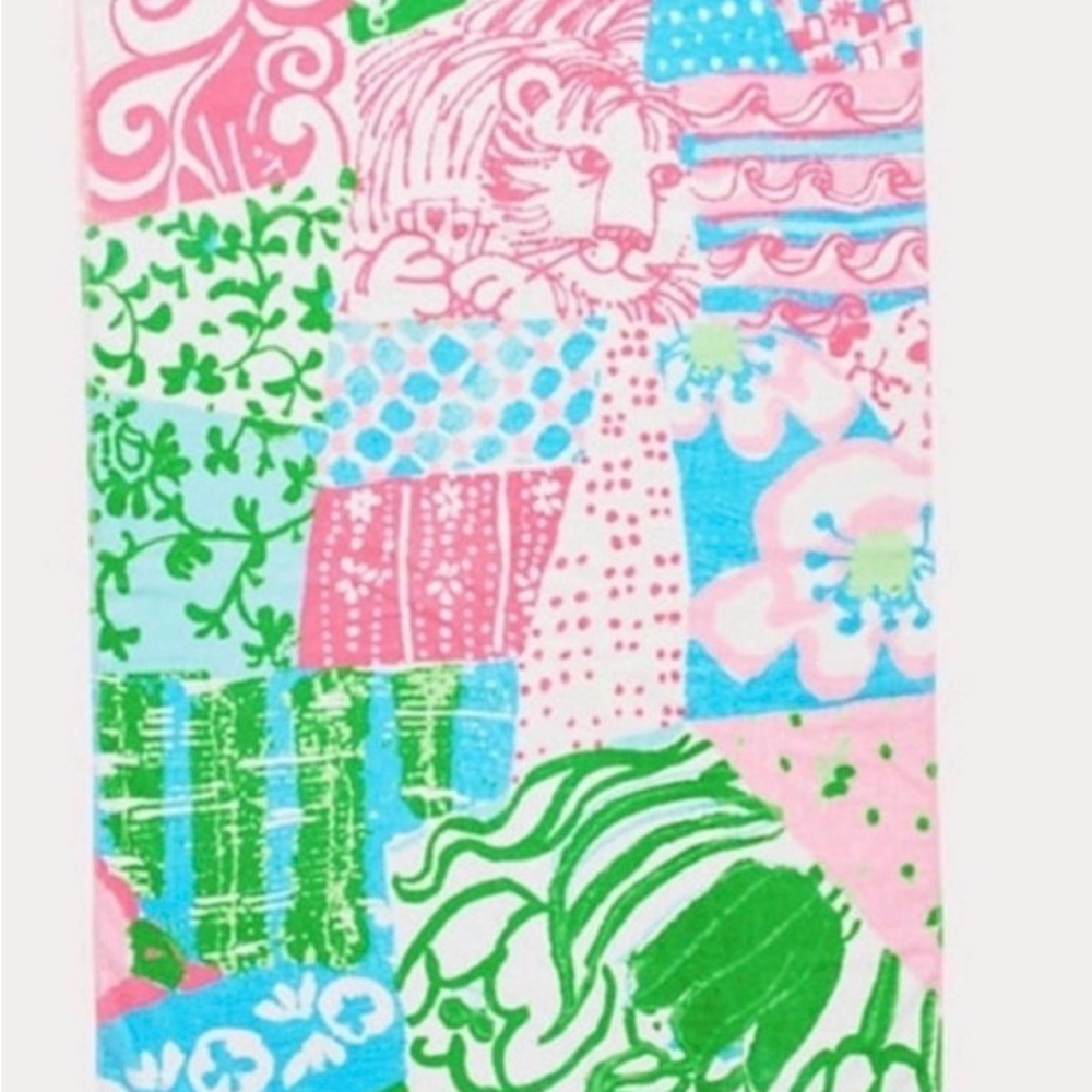 Colorful Patchwork Print towel